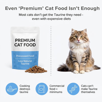 Stop the Silent Deficiency Before You See the Signs with KittySupps™ Taurine Supplement