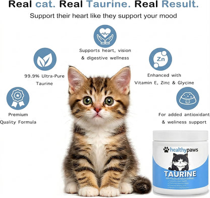 Stop the Silent Deficiency Before You See the Signs with KittySupps™ Taurine Supplement